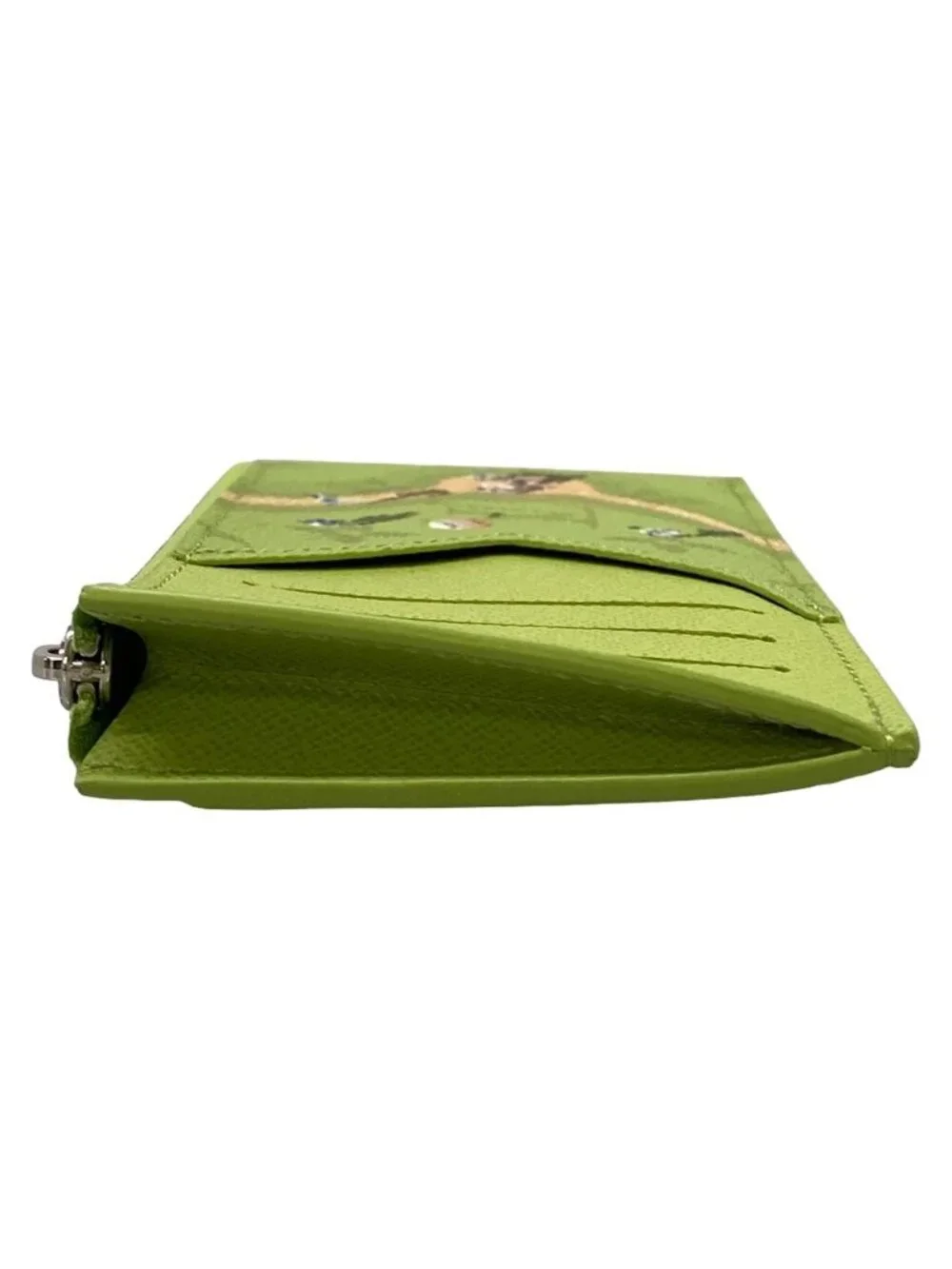 Louis Vuitton Coin Card Holder Baseball Green Stadium